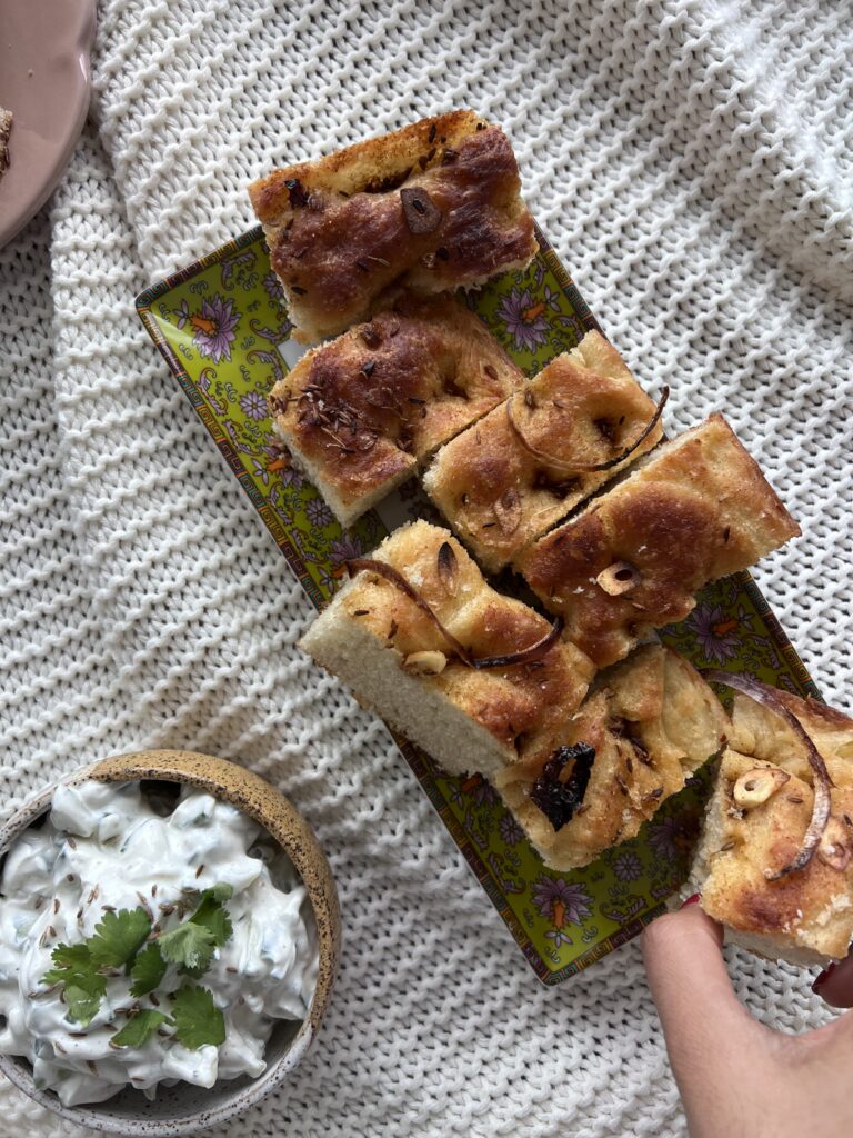 Tadka Focaccia Bread